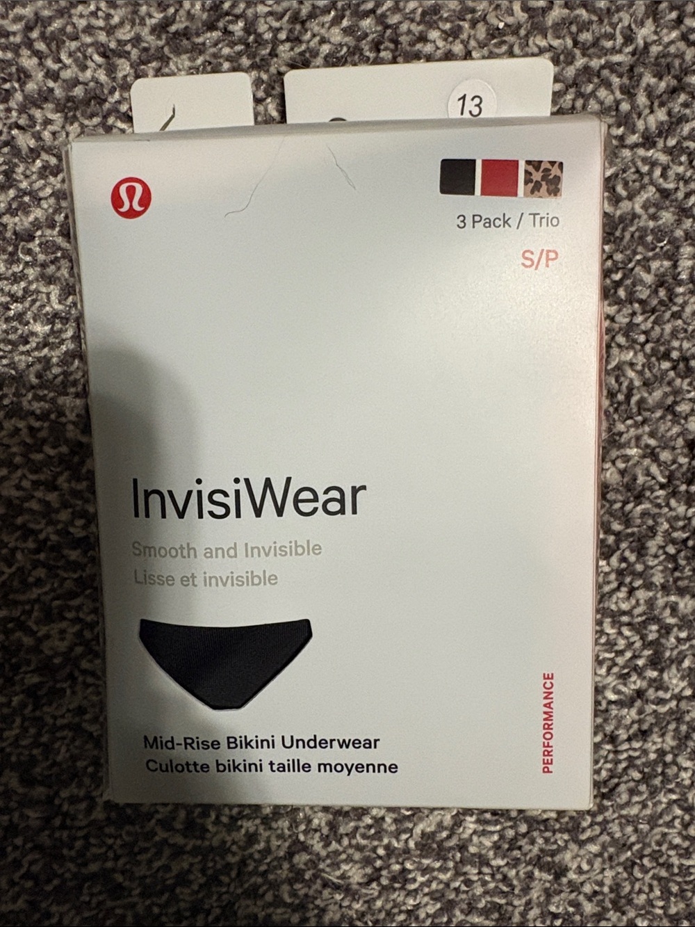 Lululemon InvisiWear Mid Rise Bikini 3 Pack